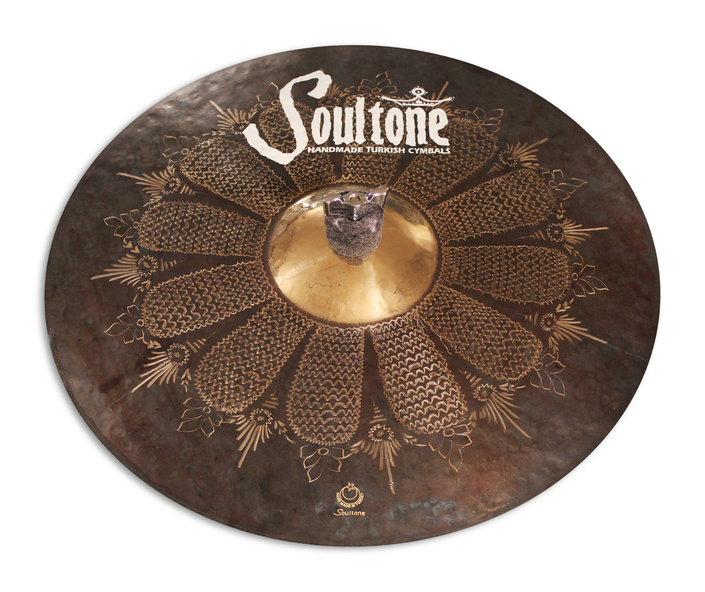 16" Explosion Black Matte Crash with Sunburst Artwork | SN002
