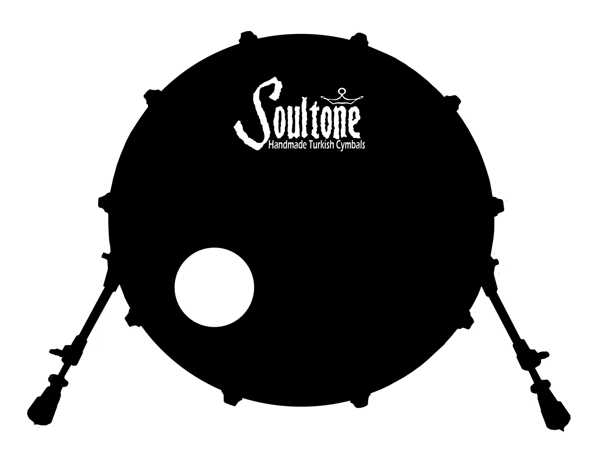 Soultone Cymbals Bass Drum Decal