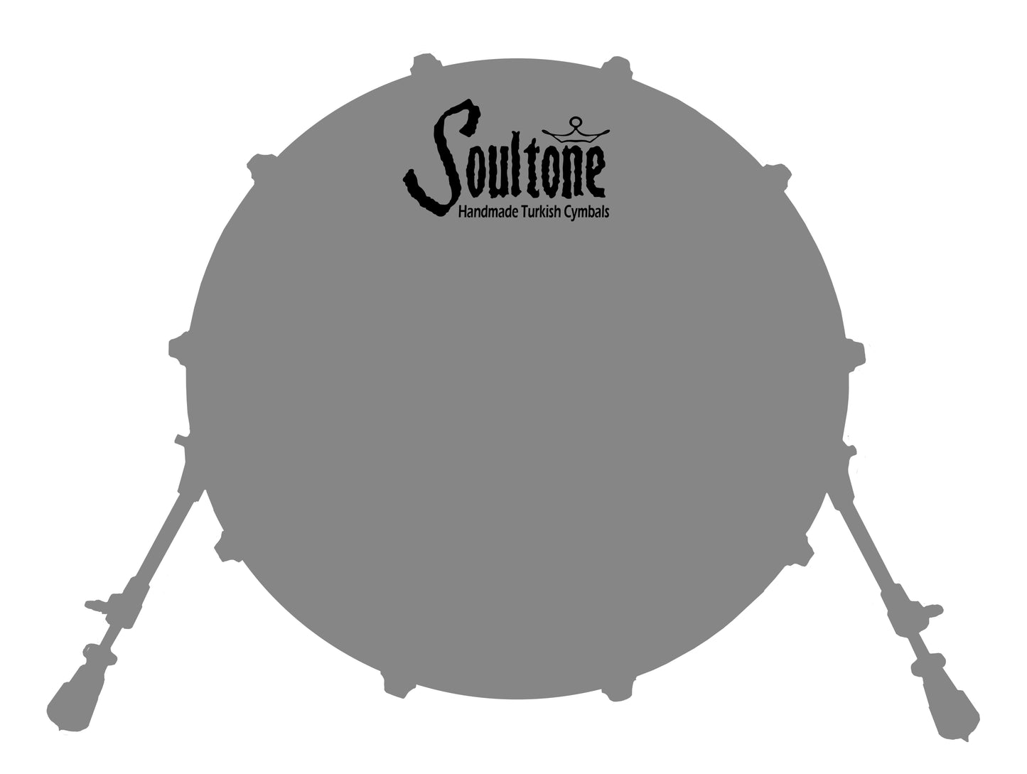 Soultone Cymbals Bass Drum Decal