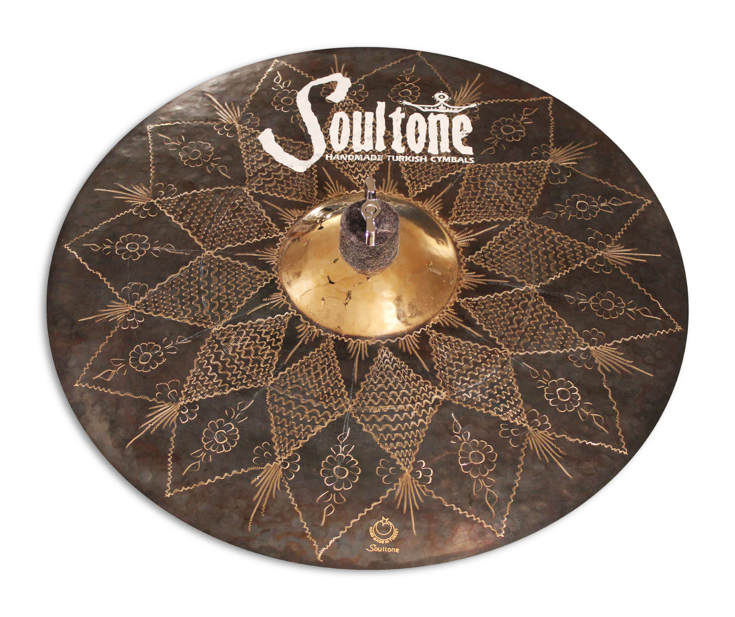 16" Explosion Black Matte Crash with Sunburst Artwork | SN006